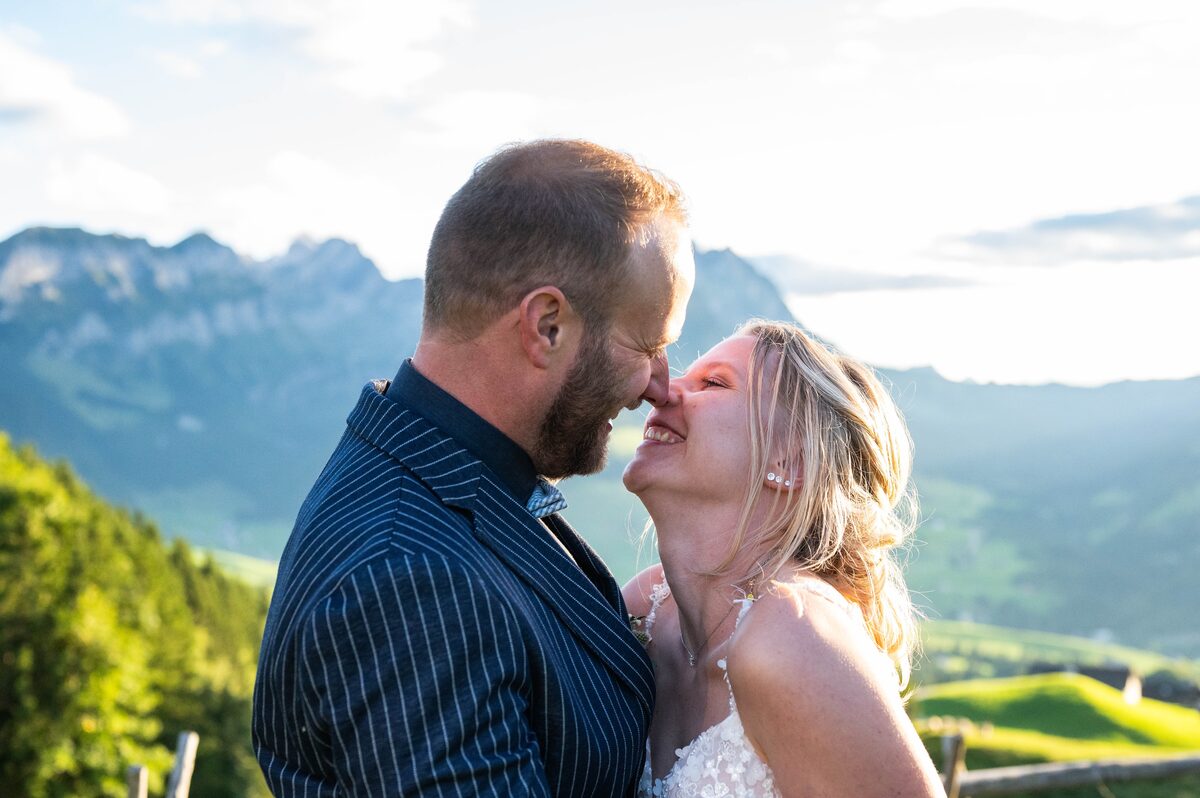 Hochzeitsfotografie – der Kuss des Brautpaars